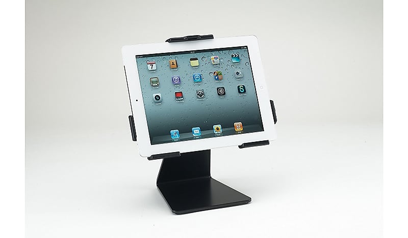 K&M 19752 ipad stand SUPER robust New never used iPad 2nd, 3rd or 4th Swivels  90 degree- image 1