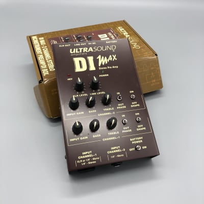 UltraSound Amplifiers Di Max 2 Channel Stereo Preamp Di Box (original box and paperwork) image 1