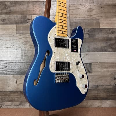 Fender American Vintage II 1972 Telecaster Thinline Electric Guitar - Lake Placid Blue W/OHSC image 4