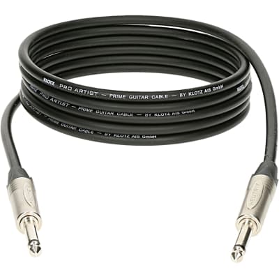 Klotz Pro Artist 20ft GUITAR Insturment Cord Cable  made in Germany  Black image 2