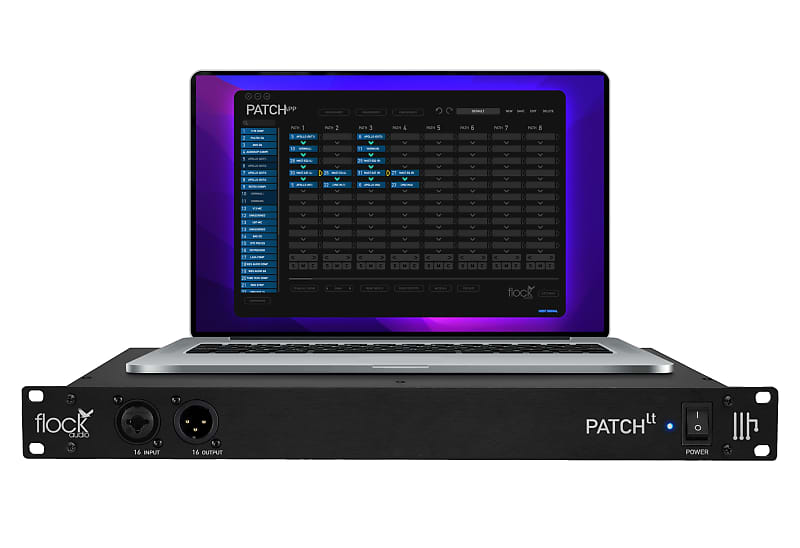 Flock Audio Patch LT 32-Point Digital Patchbay 2023 - Present - Black image 1