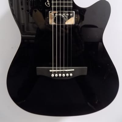 Godin A6 Ultra HG Electric Acoustic Guitar w/ Gig Bag - Black High-Gloss image 1