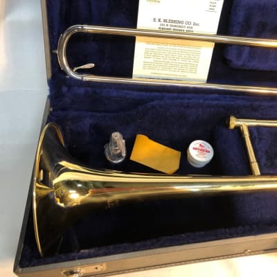 Vintage NOS Blessing (Elkhart) Artist Trombone with case - F698 image 3