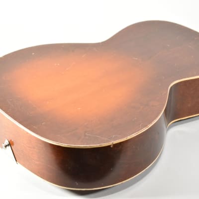 1930s Regal Angelus Model 19 Sunburst Finish Resonator Acoustic Guitar w/SSC image 10