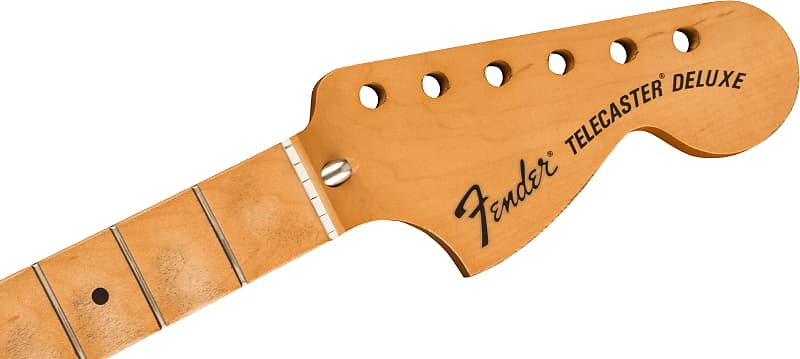 Genuine Fender Road Worn Telecaster Deluxe Neck, 21 Medium Jumbo Frets, Maple image 1