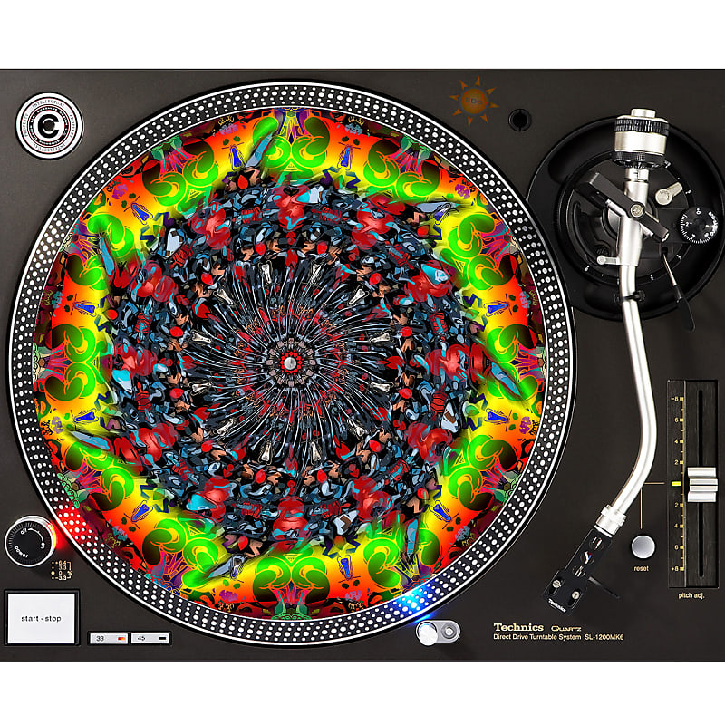 Space Scales - DJ Turntable Slipmat 12 inch LP Vinyl Record Player image 1