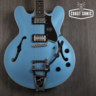 Heritage Guitars Standard H-535 LTD ED. Pelham Blue Top w/bigsby & Lollartrons for sale
