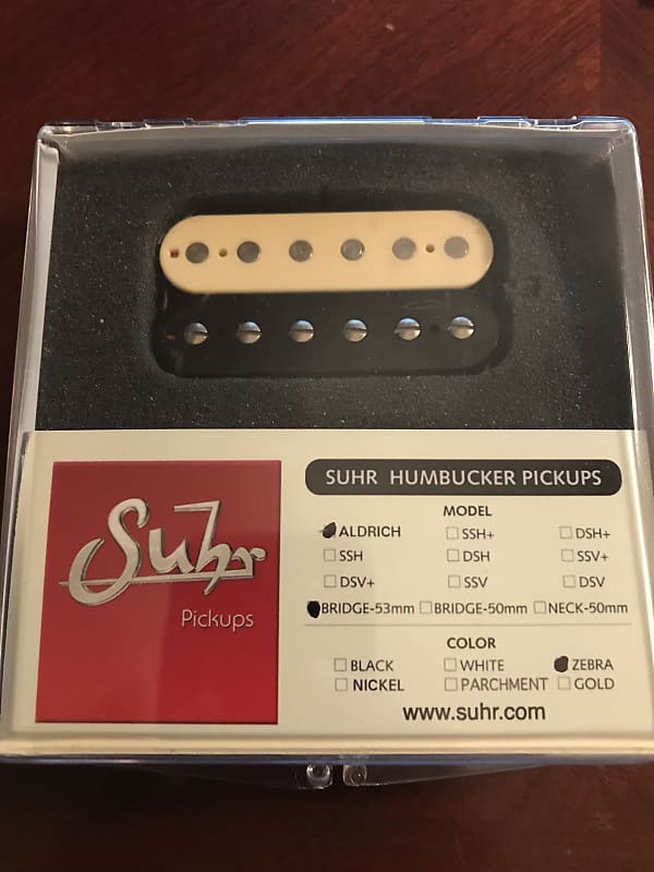 Suhr Doug Aldrich F-Space Bridge Humbucker 53mm 2017 Zebra