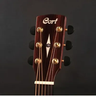 Cort GAPFBEVELNAT Grand Regal Acoustic Cutaway Guitar. Natural Glossy Arm Bevel image 6