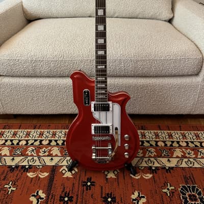 Eastwood Airline Map DLX with Rosewood Fretboard 2018 - Red for sale