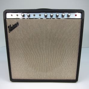 1965 Univox Amp U305R Thunderbolt (2) 6973's 1X15" Jensen Special Design all orig with footswitch image 4