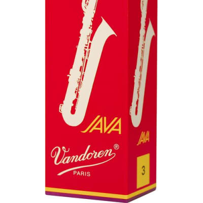 Vandoren JAVA Red Baritone Saxophone Reeds 5ct size 3 image 2