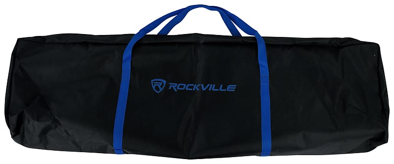 Rockville RTP-GO Portable DJ Totem Light Stand + Bag + Scrims, Collapsible  Black