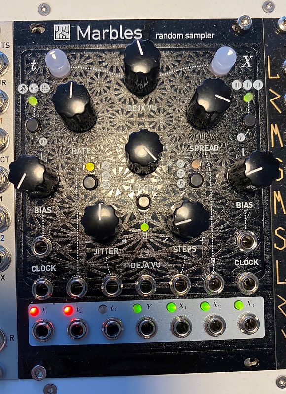 Mutable Instruments Marbles clone w/ Magpie Modular black | Reverb