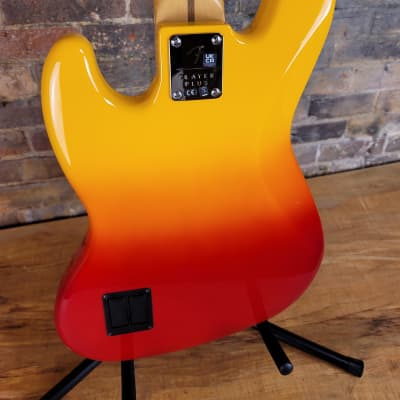 Fender Player Plus Jazz Bass V with Deluxe Bag - Tequila Sunrise image 9