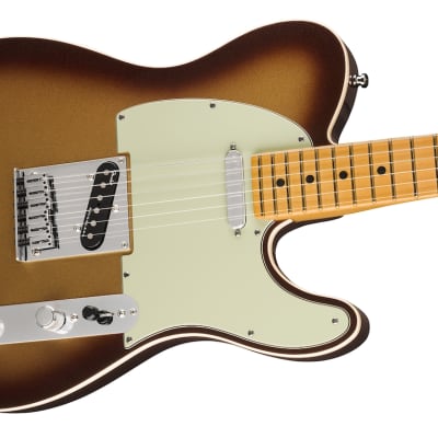 Fender American Ultra Telecaster Maple Fingerboard Electric Guitar Mocha Burst image 5