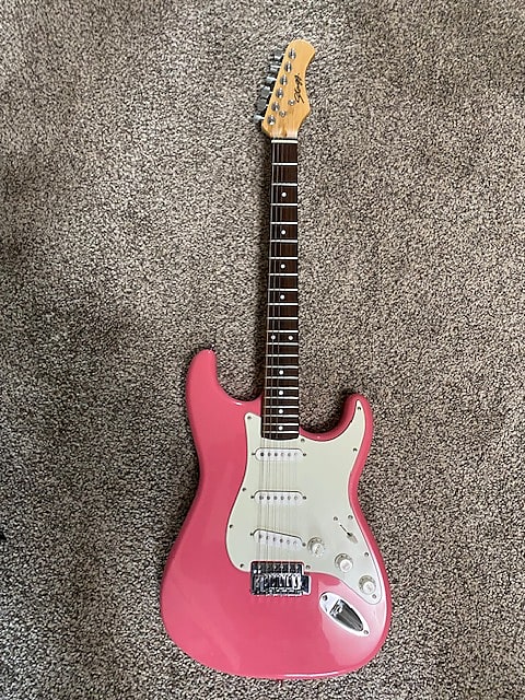 Stagg Stratocaster Early 2000s - Hot Pink | Reverb