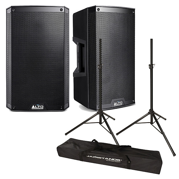 Alto TS210 10" Powered 1100W Peak 2Way Loud Speaker Pair & Reverb