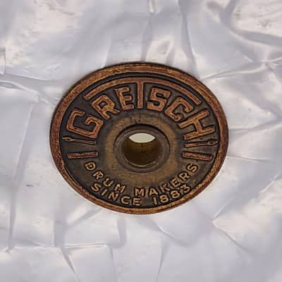 Used Vintage Gretsch Round Badge '60s Snare Drum 14x5.5 White Marine Pearl image 8