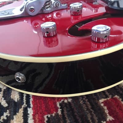 Gretsch G 5129 2004 Trans Red Top with Black Back & Sides and DeArmond Pick Ups!Play Now & Pay Later image 4