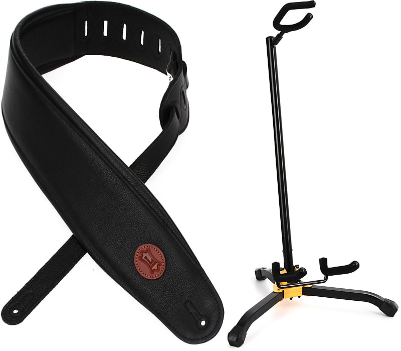 Levy's MSS2 4.5inch Garment Leather with Heavy Padding Bass Reverb