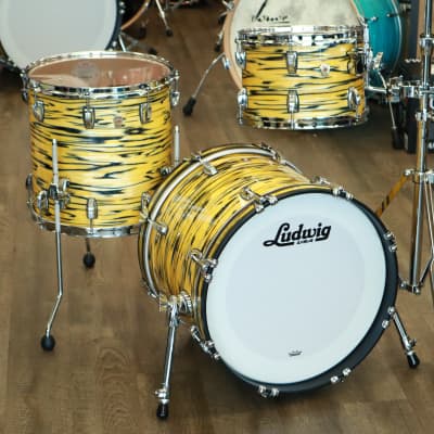 Ludwig Classic Maple Jazzette 3Pc Shell Pack 12/14/18 (Lemon Oyster) image 2