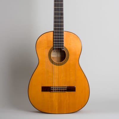 Manuel Contreras  Flamenco Guitar (1970s), period black hard shell case. image 1