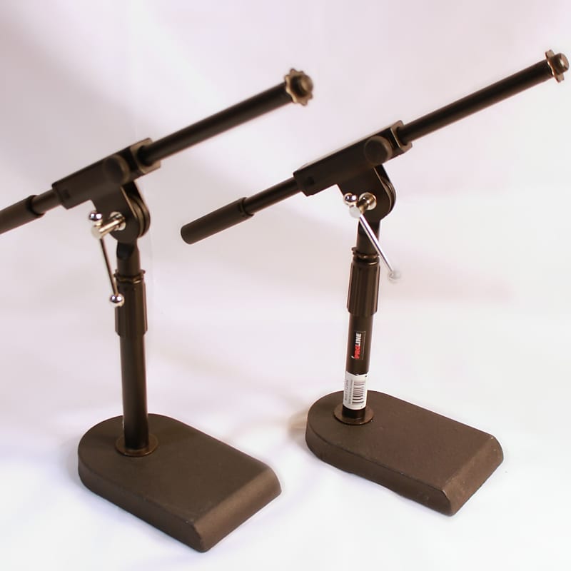 (2) Proline MS112BK Desktop Boom Mic Stands Reverb