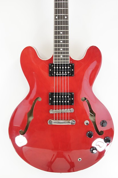 Cort Source-CR Double Cutaway Hollow Body with Humbuckers Cherry image 1