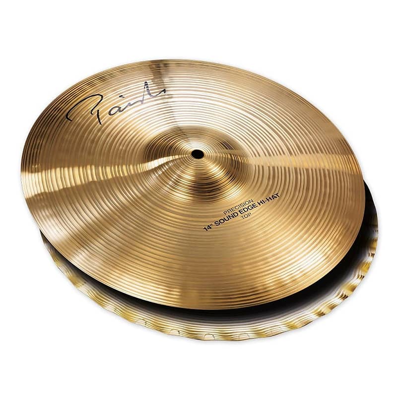 Paiste Signature Precision Sound Edge Hi Hat Cymbals 14" image 1