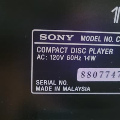 Sony 200 CD Disc changer/WITH REMOTE **SERVICED** CDP-CX255 1997 - Black image 9