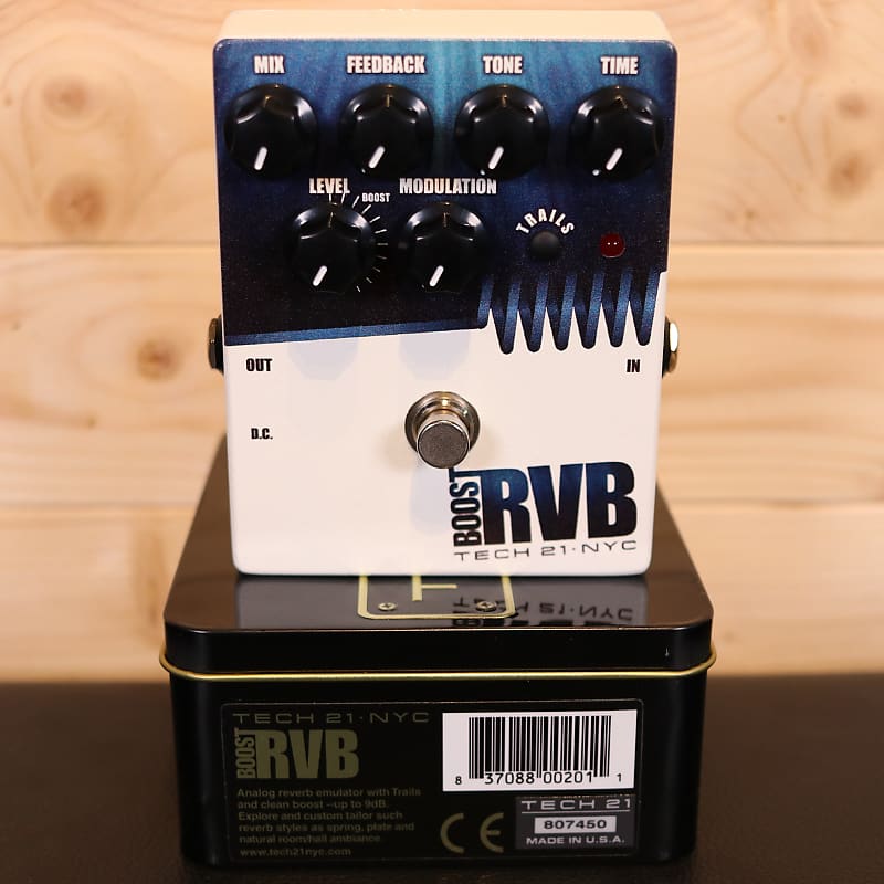 Tech 21 Boost RVB - Analog Reverb Emulation Guitar Effect Pedal