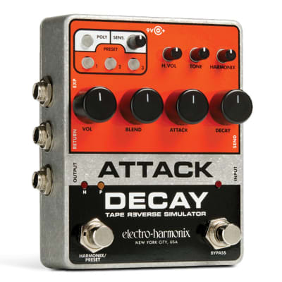 Electro-Harmonix Attack Decay Tape Reverse Simulator Effects Pedal image 2