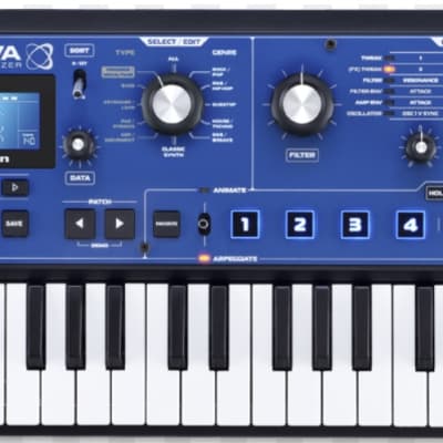 Novation MiniNova 37-Key 18-Voice Synthesizer 2012 - Present - Blue