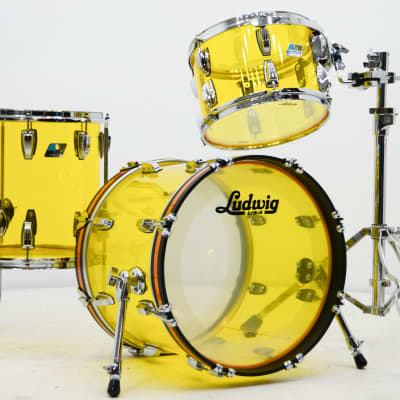 Ludwig Vistalite 3pc Drum Kit - "Yellow" image 1