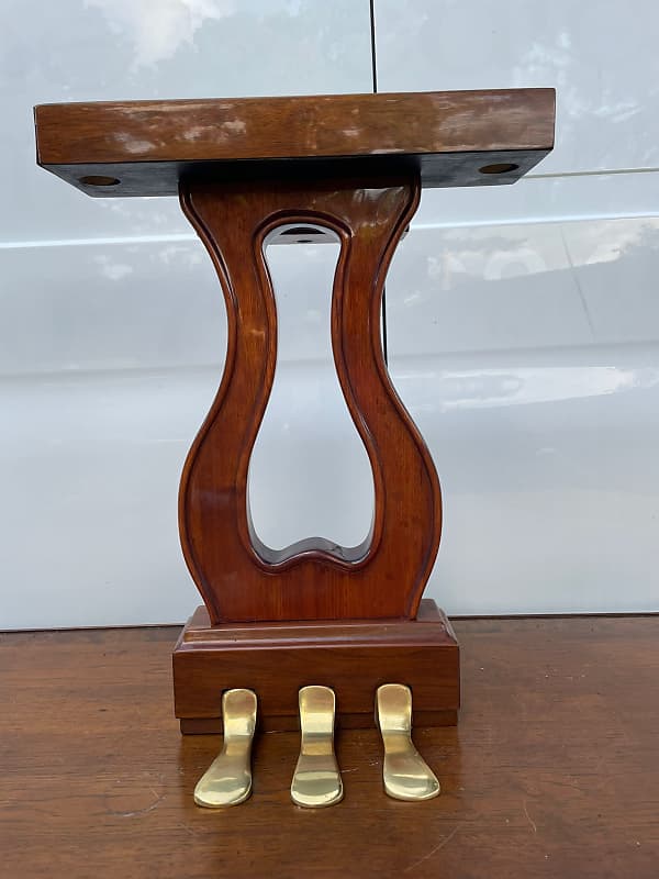 Grand Piano walnut pedal curved design image 1