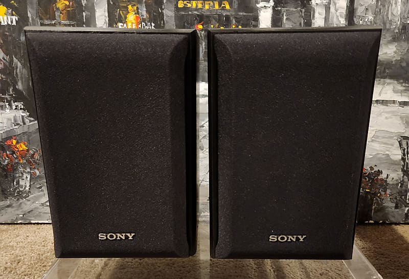 Sony Sony SS-B1000  two-way bookshelf speaker 90s  - Black wood  			