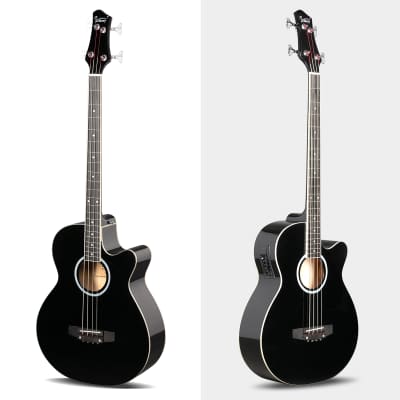 Washburn T12 Taurus Electric Bass Guitar Black | Reverb