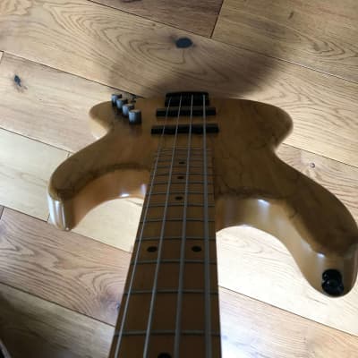 Crews Maniac Sound Uncle Jazz bass 2005 Natural / Spalted maple image 18