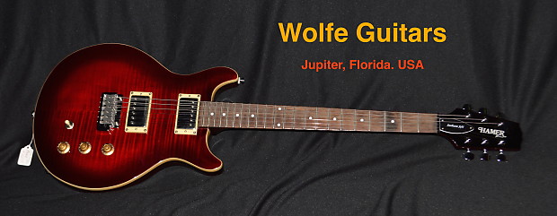 Hamer Sunburst A/T XT Series - Flame Black | Reverb