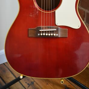 Gibson B-25 1960s Red/White pick guard image 2