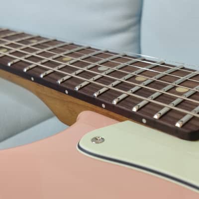 Shijie guitar STN SSS 2021 Shell Pink image 11