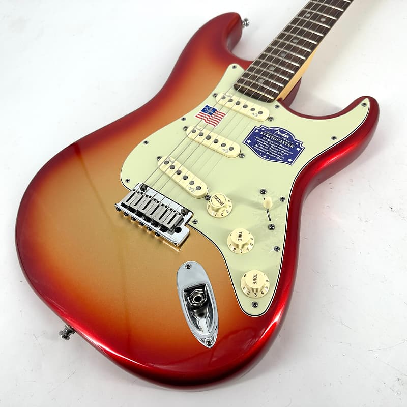 2010 Fender American Deluxe Stratocaster – Sunset Metallic | Reverb