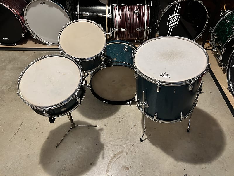 Dixie Drum Set 1960s? - Blue Sparkle | Reverb