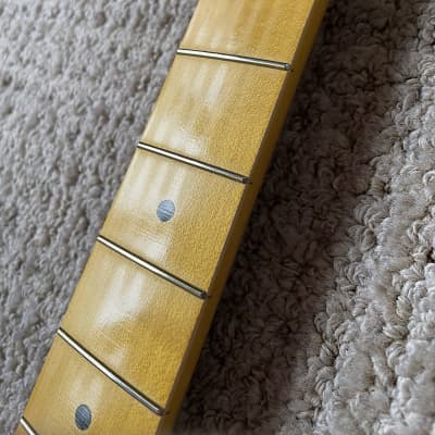 Warmoth Stratocaster neck maple w Nitro incl. vintage tuners fatback 1-11/16" fender strat image 6