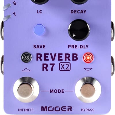 MOOER R7 X2-Seriers Stereo Multi Reverb Pedal image 1