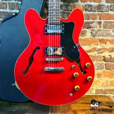 Epiphone ES-335 Dot MIK Semi-Hollowbody Electric Guitar w/ OHSC (2001 - Heritage Cherry) for sale