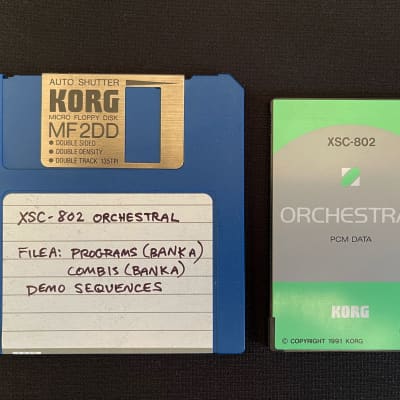 (Rare) Korg 01/W-FD/Pro/ProX XSC-802 Orchestral PCM Card and data (XSC-2S)