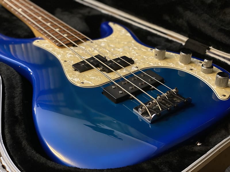 Fender Precision Bass Deluxe RW Fretboard 1995 Blue Burst image 1