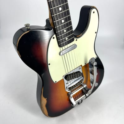 2012 Fender American Vintage '64 Telecaster Relic – 3 Tone Sunburst image 3